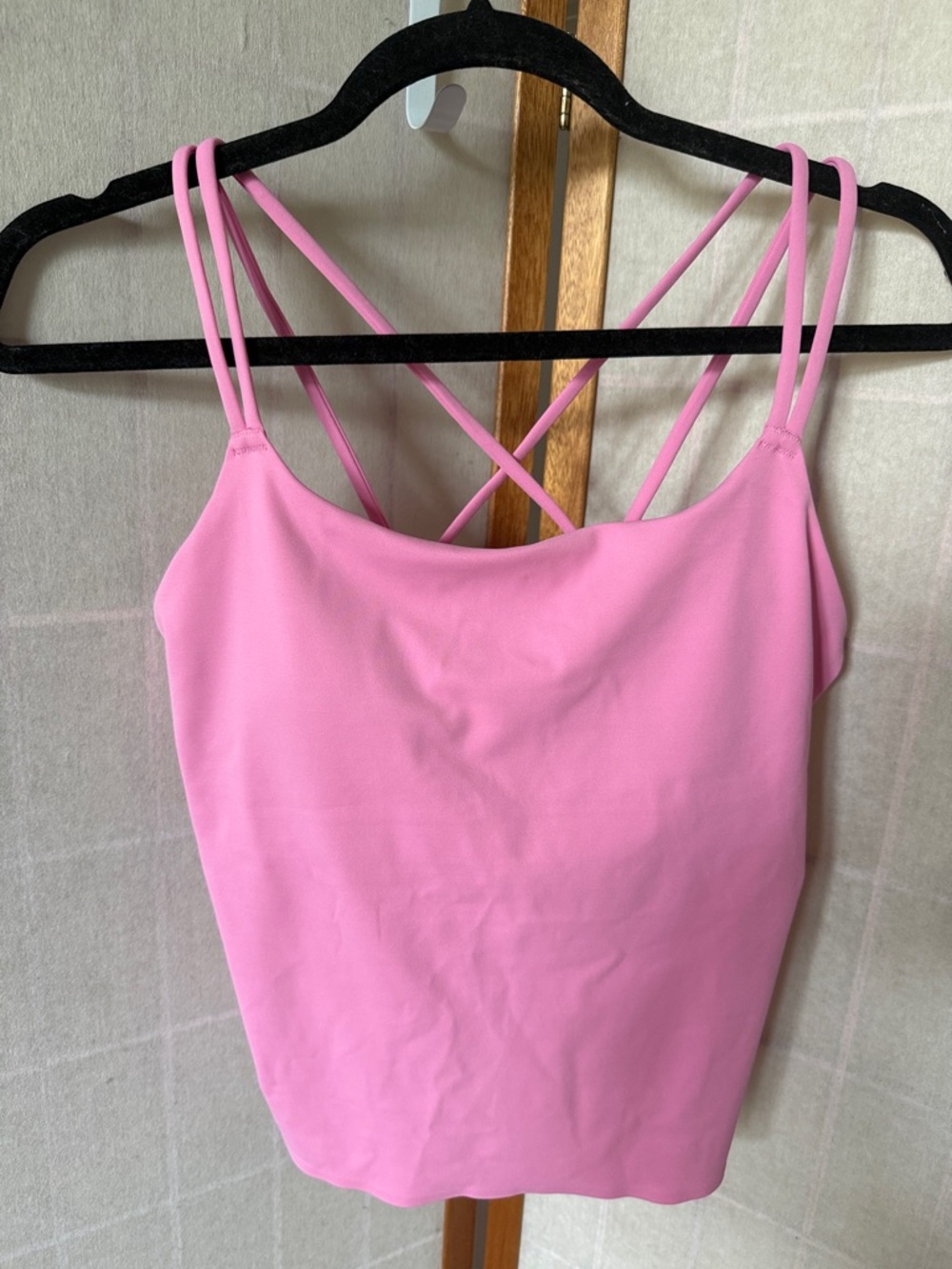 Victoria’s Secret VSX Strappy Tank Top, Pink Sz L
